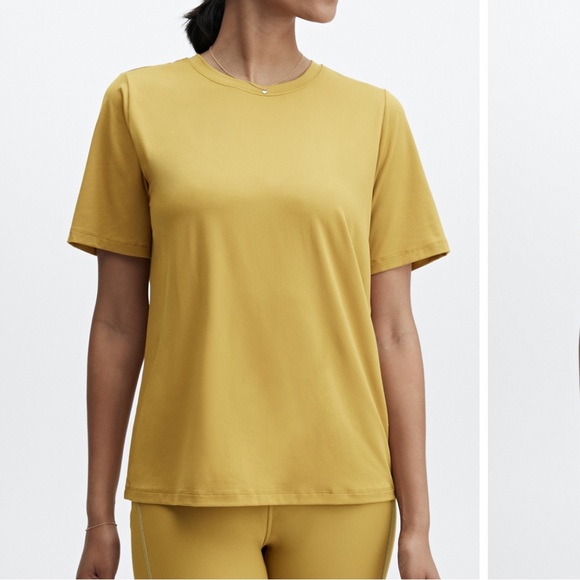 Fabletics Tops - Women's Mustard Yellow T-Shirt